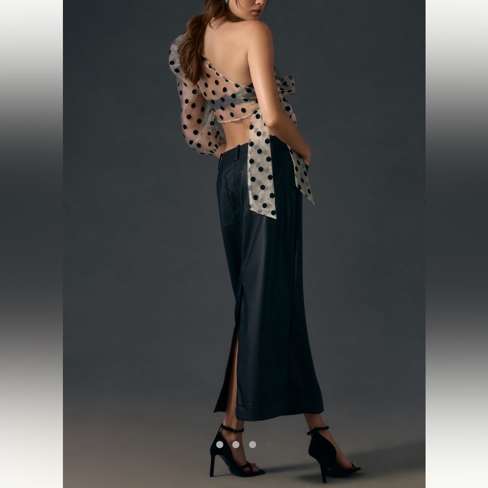 Anthropologie The Colette Faux Leather Maxi Skirt by Maeve NWT! - Picture 12 of 13